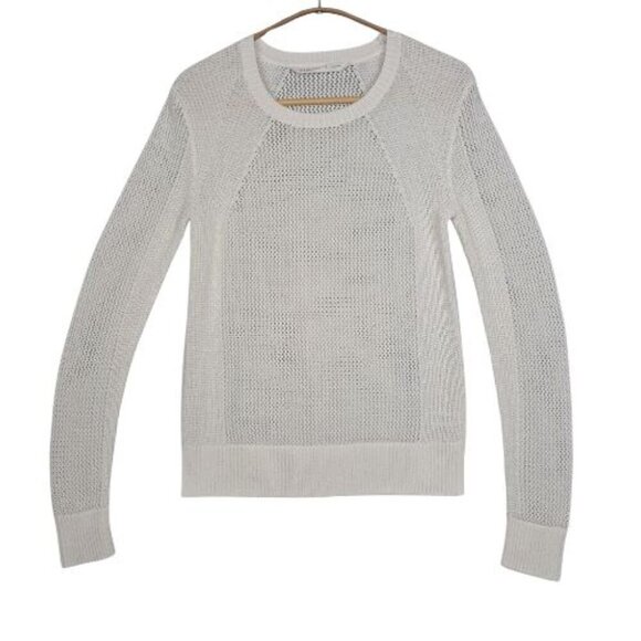 Athleta Open Knit Mesh Pullover Sweater - Picture 2 of 8
